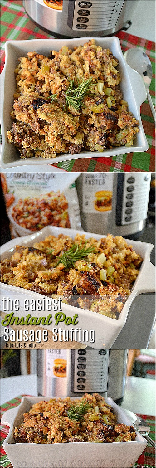 Instant Pot Sausage Stuffing Recipe so easy!