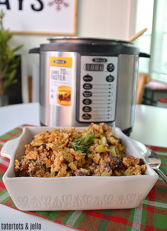 Instant Pot Sausage Stuffing ~Sweet & Savory