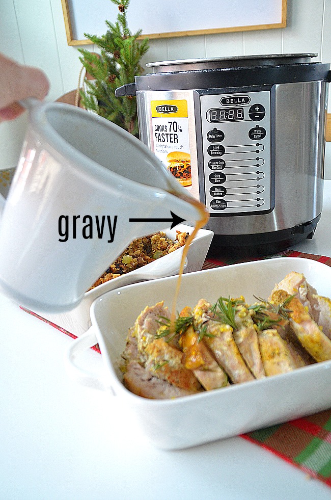 Moist and Flavorful Turkey Breast and Gravy Instant Pot Recipe. Free up space in your oven and use your Instant Pot this Thanksgiving! 