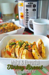 Moist and Flavorful Turkey Breast and Gravy Instant Pot Recipe. Free up space in your oven and use your Instant Pot this Thanksgiving!