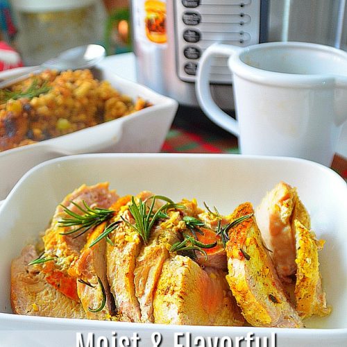 Moist and Flavorful Turkey Breast and Gravy Instant Pot Recipe. Free up space in your oven and use your Instant Pot this Thanksgiving!