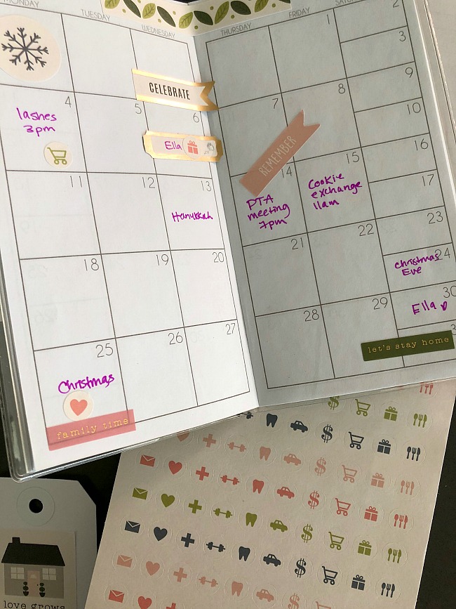 sticker book planner 