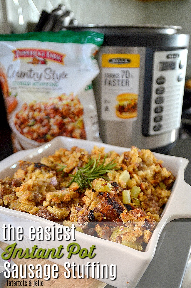 Instant Pot Sausage Stuffing ~Sweet & Savory