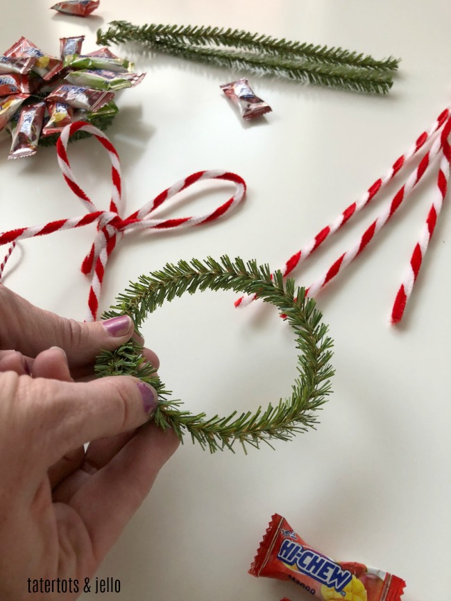 Making Wreath Gift Toppers - Say Yes