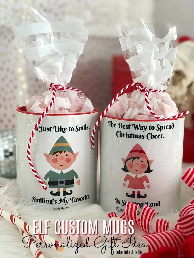 ELF custom mugs - Create personalized gifts with these printables from the ELF movie!