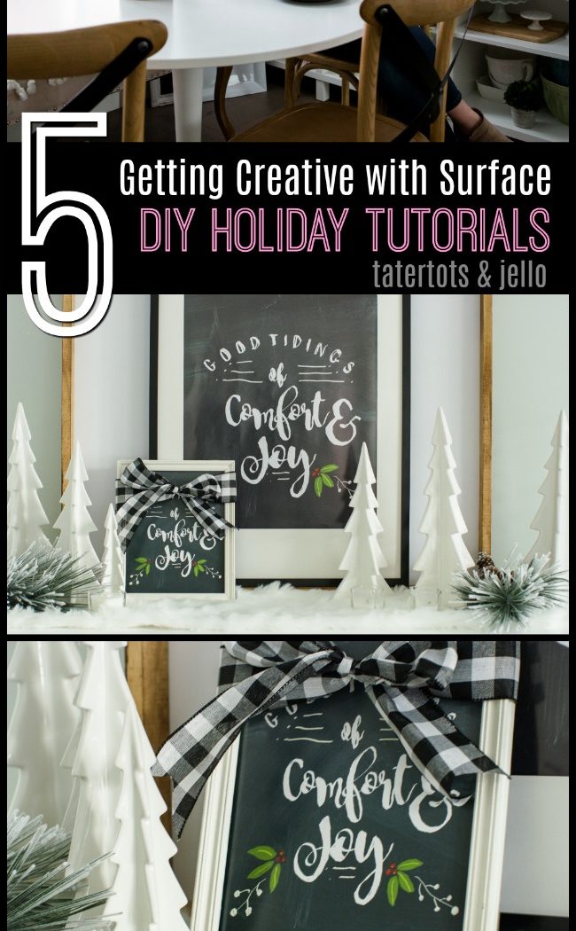 Good Tiding Holiday Chalkboard Template -Create one-of-a-kind art!