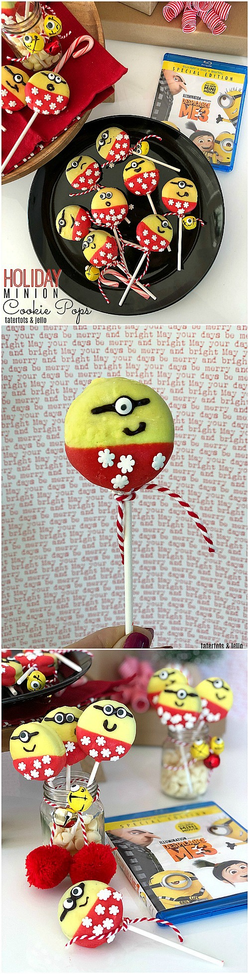 Minion Holiday Cookie Pops Party Idea