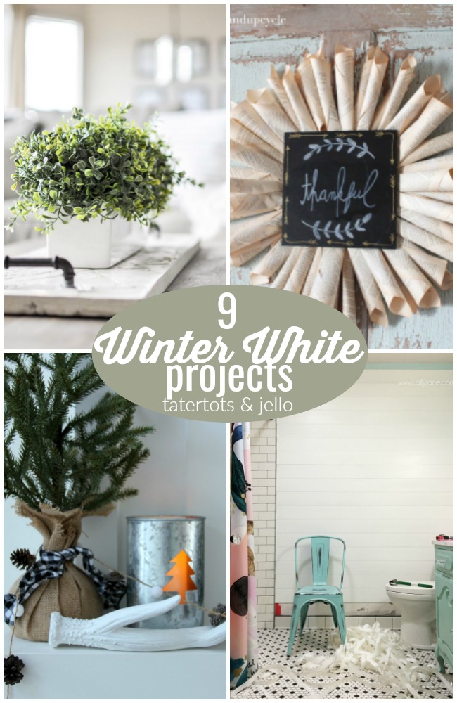 9 Winter White Projects!