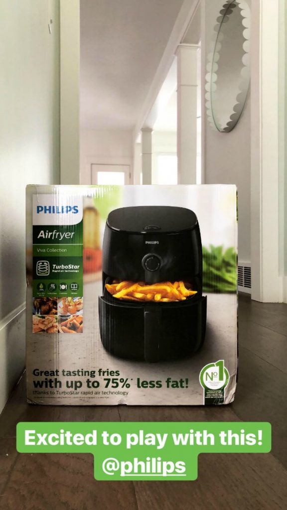 using our air fryer 