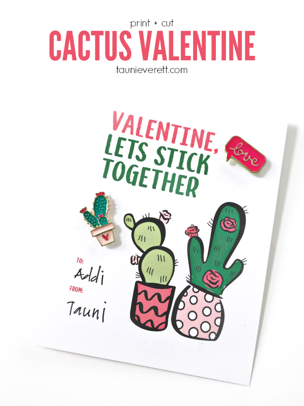Cactus valentines from Tauni +Co.