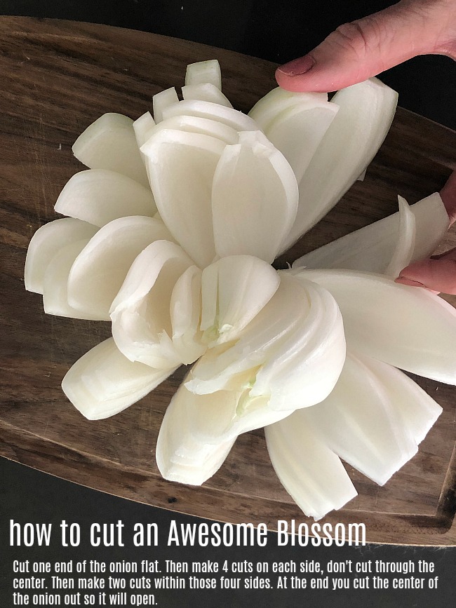 How to cut an awesome blossom onion so it will open up