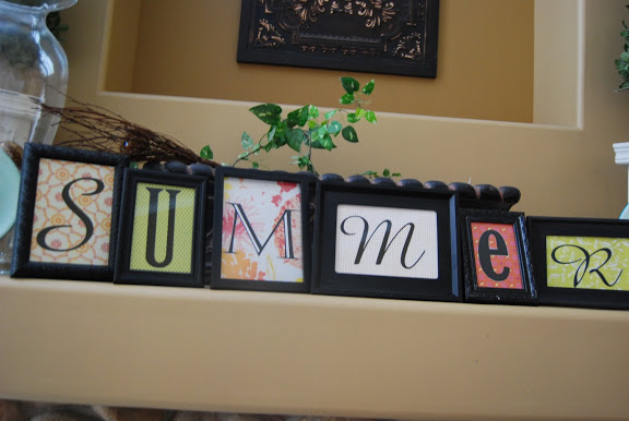 Summer dollar store frame project 