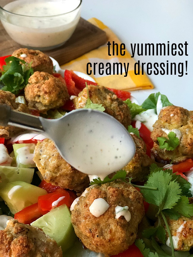 Whole 30 Homemade Creamy Dressing - it's wonderful on almost anything and whole-3-compliant!
