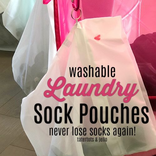 Our Dream Invention - Washable Laundry Pouches and Colored Hampers. We solved our problem of missing socks in the laundry!