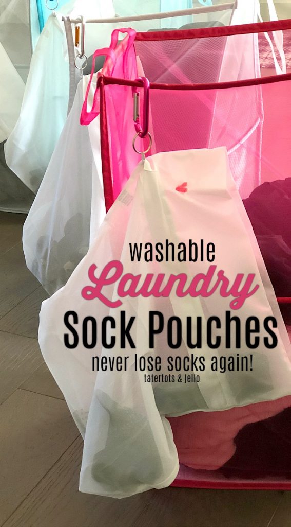 Washable Laundry Sock Pouches - never lose your socks again! Our MyDreamvention Idea for our home! 
