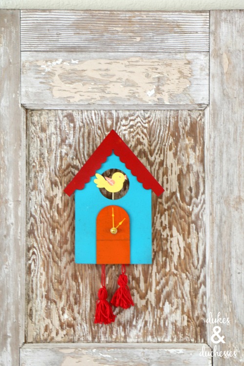 upcycled cuckoo clock project 