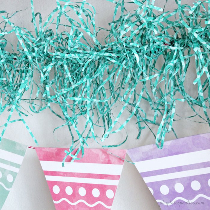 free spring printable garland 