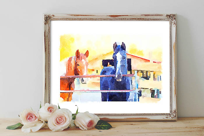 printable horse art 