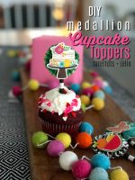 DIY Medallion Cupcake Toppers with My Patio Party Paper Line!