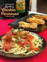 10-Minute Chicken Parmesan in the Airfry – healthier and SO good!