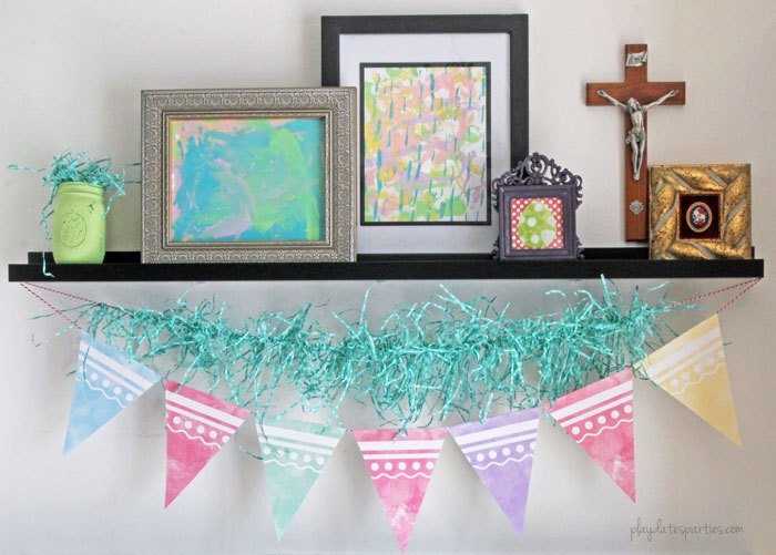 printable farmhouse easter garland 