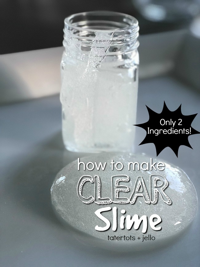 How to Make Easy Clear Slime Recipe - Best Clear Slime - Natural