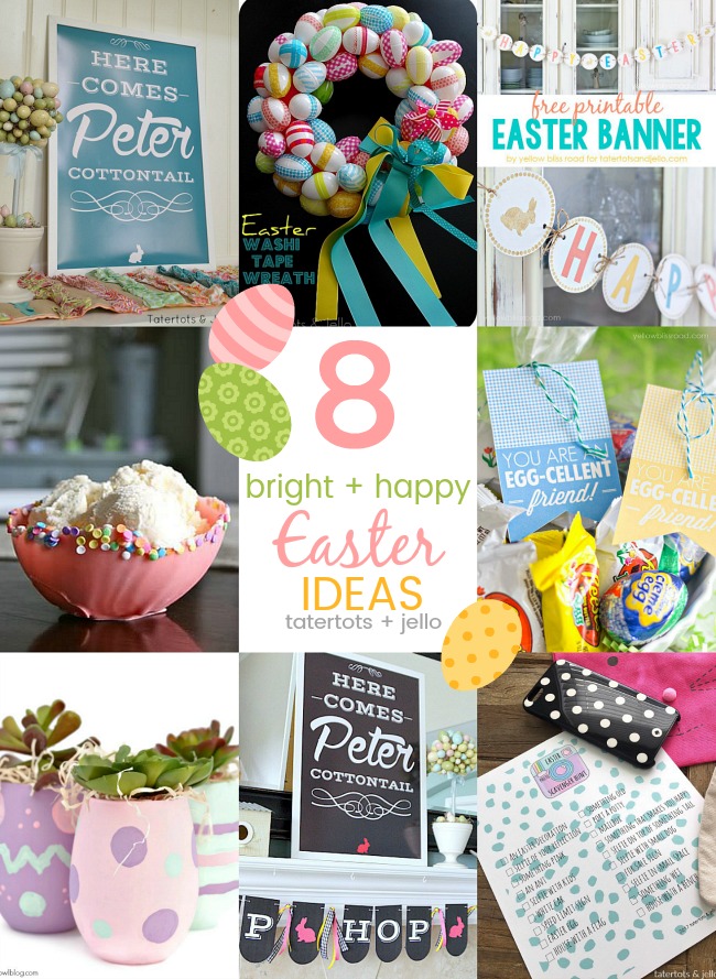 8 Bright and Happy DIY Easter Ideas - easy ways to bring the spirit of Easter into YOUR home! 