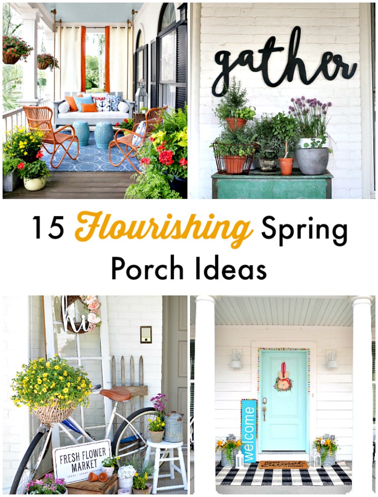 15 Flourishing Spring Porch Ideas. Ways to bring spring and color to your porch or door, 