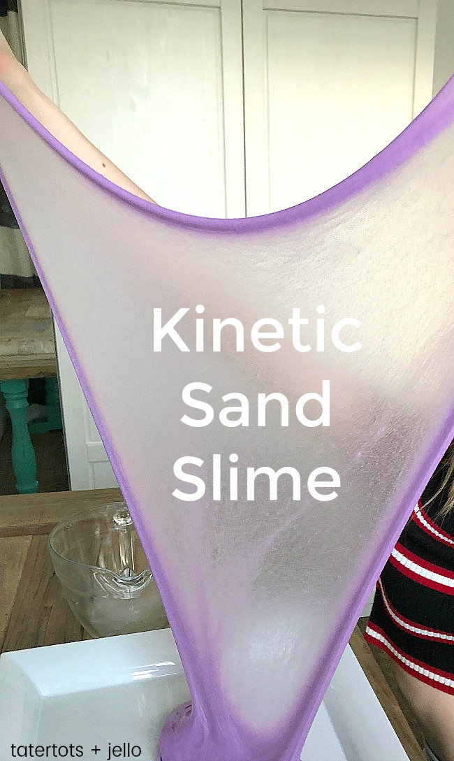 kinetic sand slime kids craft