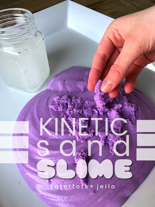 Kinetic Sand Slime stretchy slime with a smooth sandy texture