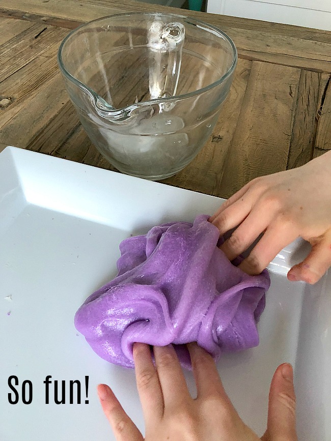 Kinetic Sand Slime - stretchy slime with a smooth sandy texture is so fun to play with! 