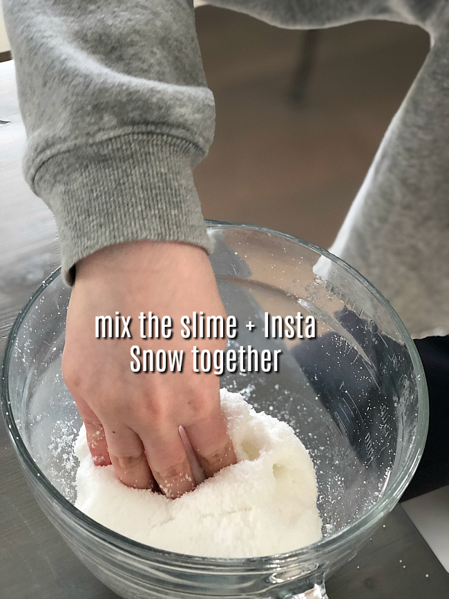 Fluffy Cloud Slime - a softer, fluffier slime that's so fun to make and play with for kids! 