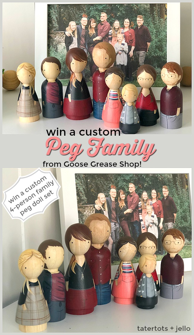 Giveaway - Win Your Own CUSTOM Peg Family from Goose Grease
