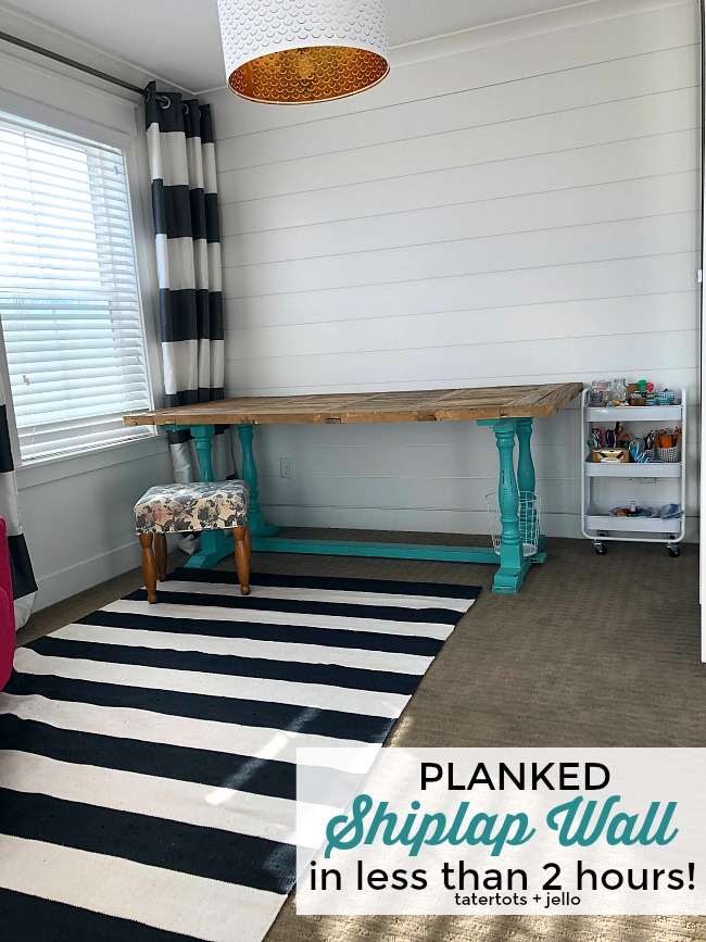 How to Plank Shiplap Walls In Under 2 Hours