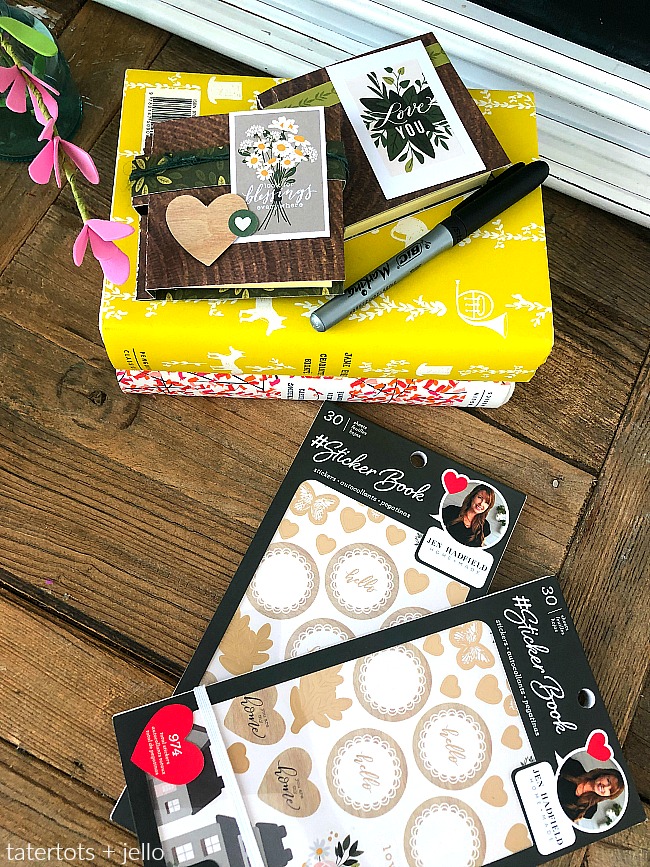 Create a Post-it Note book using sticker books! Sticker books have more than 900 handy and beautiful stickers that are great for making all kinds of projects! 