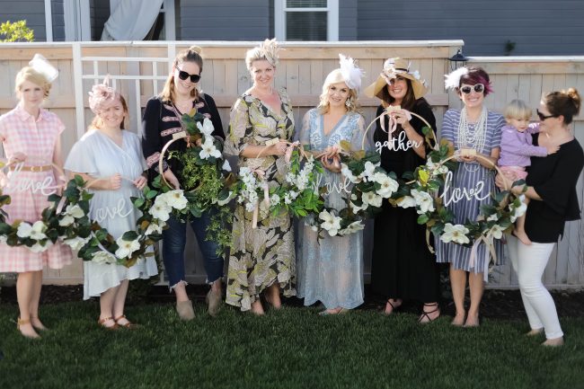 Make a DIY Magnolia Garden Wreath for Summer. All it takes is a few materials and in less than 15 minutes you will have a beautiful wreath to hang on your door or wall! 