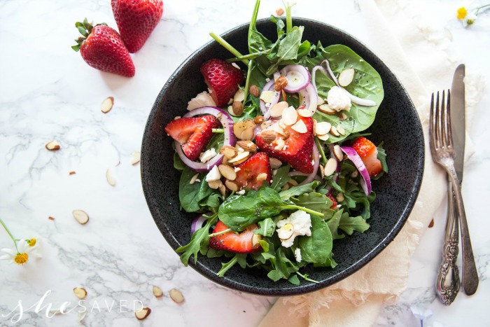 Strawberry Spinach Salad 