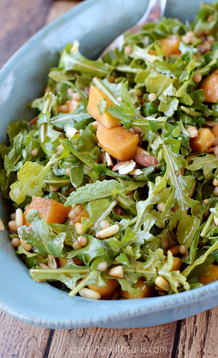 Couscous Salad with Peaches and Arugula 