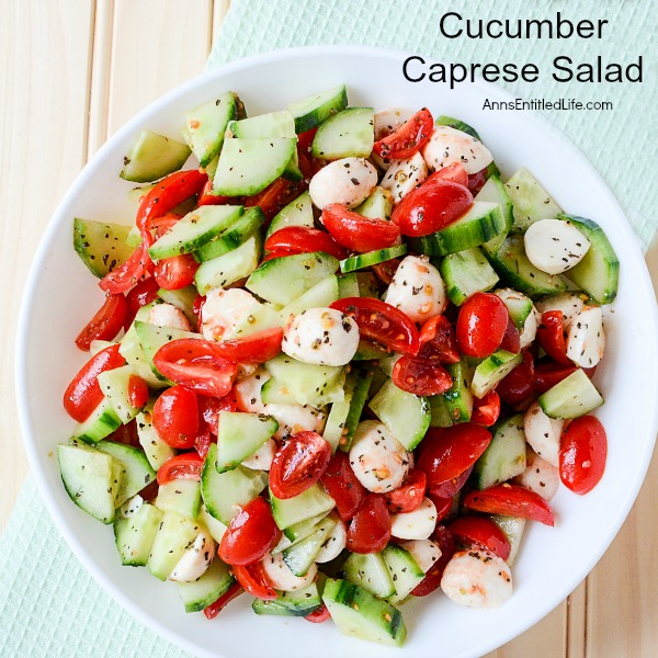 Cucumber Caprese Salad 