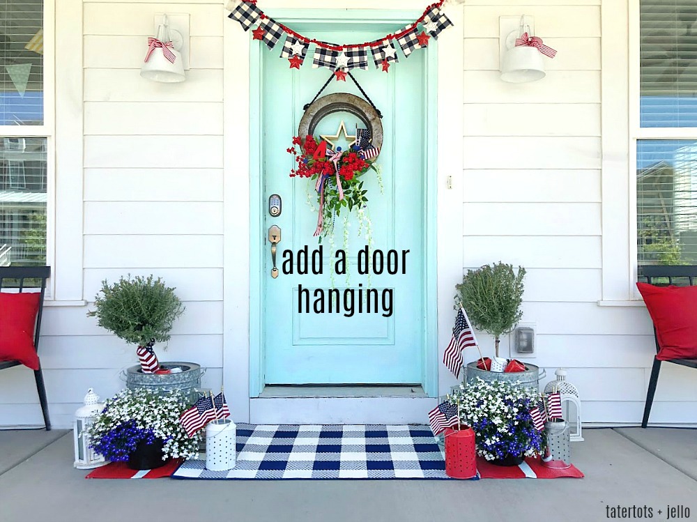 6 ways to decorate your porch for the Fourth of July! Celebrate the Fourth by adding some patriotic flair to the front of your home with these 6 easy ideas! 