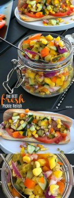 The BEST Fresh Pickle Veggie Relish – perfect for BBQs!