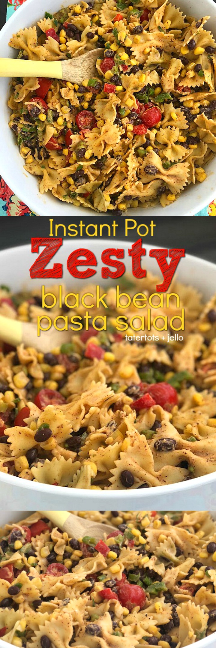 how to make zesty instant pot mexican black bean pasta salad 