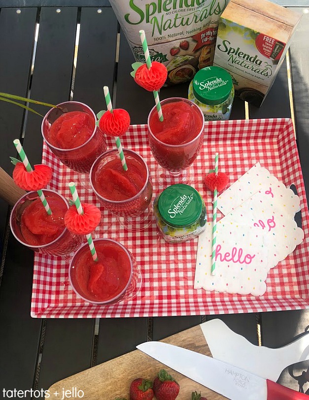 FOUR ways I'm getting healthier this Summer. Plus a FOUR ingredient Sugar-free Strawberry Lemonade. It's the perfect guilt-free drink to serve this summer! 
