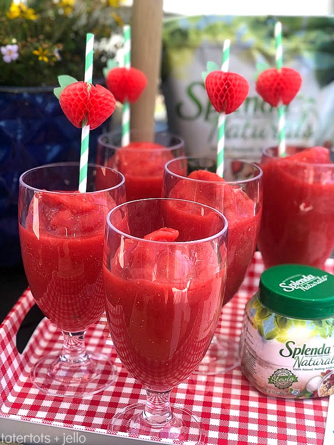 FOUR ways I'm getting healthier this Summer. Plus a FOUR ingredient Sugar-free Strawberry Lemonade. It's the perfect guilt-free drink to serve this summer! 