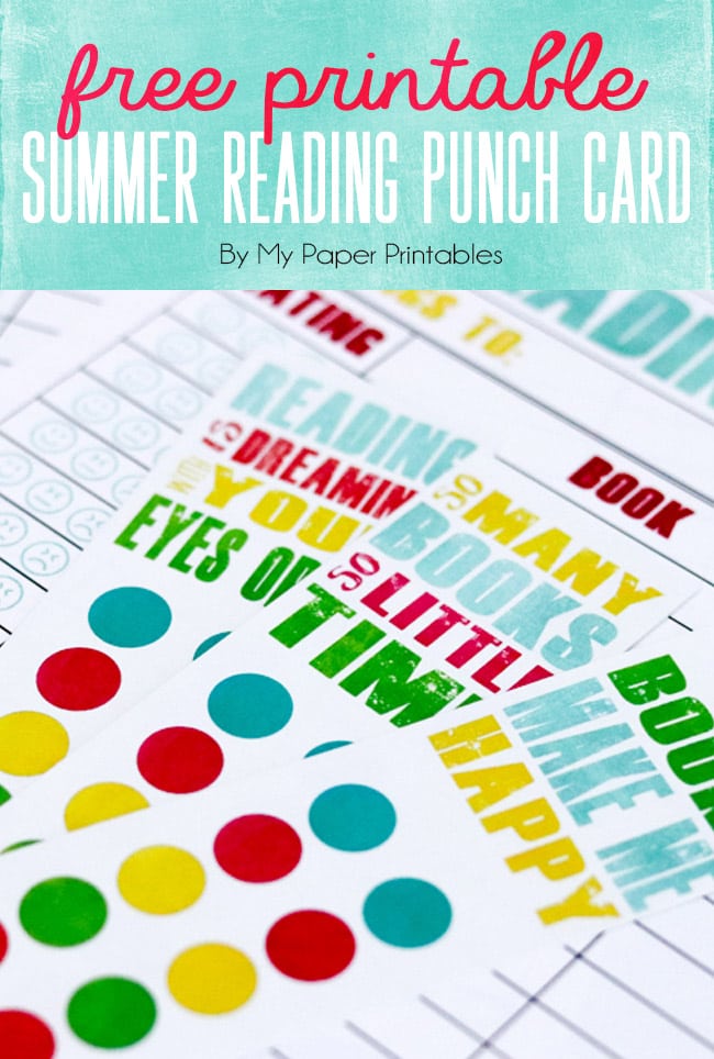 With summer’s arrival kids will have some extra time on there hands, why not fill it with a little library time? Let's encourage our kids to read more this summer and to track their summer reading with our adorable printable reading log and punch card.