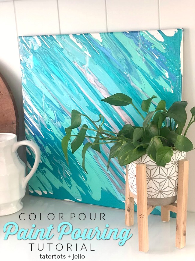 How-to - DIY Canvas Paint Pour