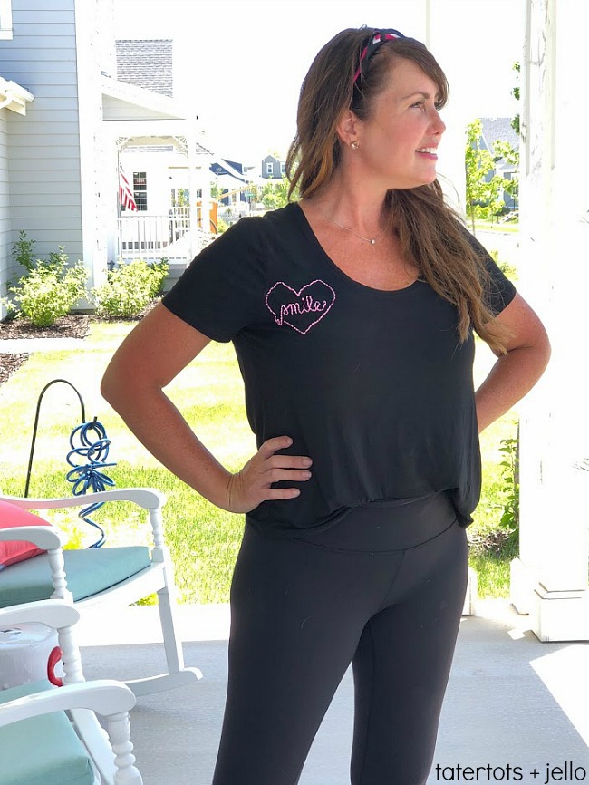 Embroider special words or sayings on a shirt for a one-of-a-kind statement piece. You can embroider any type of clothing - tank tops, shirts, sweatshirts, even shorts or pants! Give it a try! 
