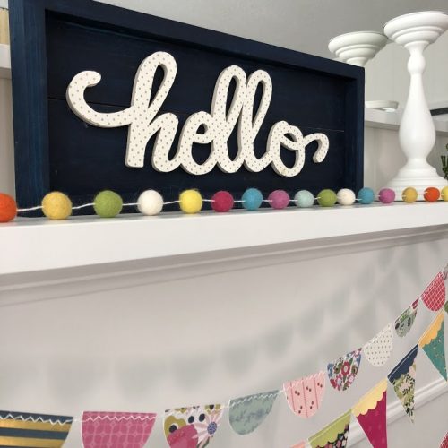 Brighten up your home with Hello Word Art. All you need is a frame, a word and some pretty paper! Hang it on a wall, put it on a shelf or mantel! 