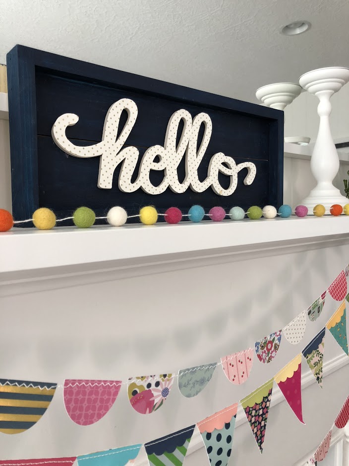 How to sew a paper garland. It's an easy way to decorate for ANY occasion. In just minutes you can have the perfect compliment to your decor or occasion! 