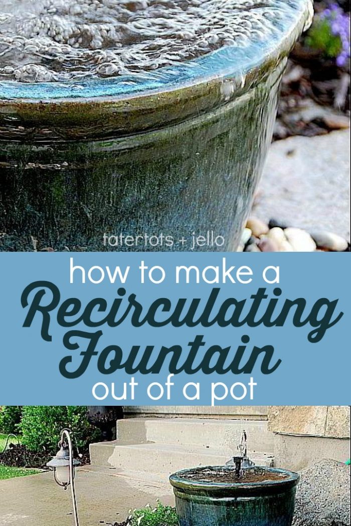 Spruce up Your Outdoor Space with a DIY Recirculating Fountain! (tutorial)